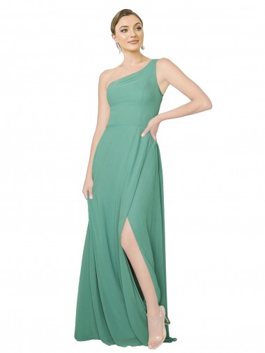 Meilleures Argent islandais Trapèze Sans bretelle Mousseline Longue Robes demoiselle d'honneur