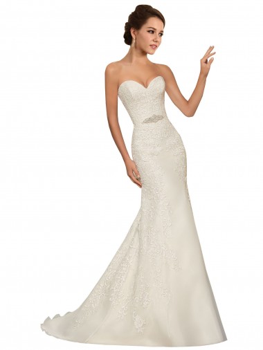 Meilleures Blanc Fourreau Tulle Dentelle Robes de mariée