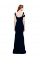 Meilleures Bleu marine foncé Sirène Épaule Dénudée Crêpe Stretch Longue Formelles Robes demoiselle d'honneur / Robes de soirée / Robes de bal