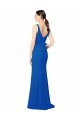 Meilleures Bleu roi Fourreau Mousseline Longue Robes demoiselle d'honneur