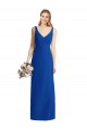 Meilleures Bleu roi Sirène Sans bretelle Mousseline Longue Robes demoiselle d'honneur