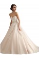 Meilleures Ivoire & Champagne Princesse Col V Traîne cathédrale Tulle Dentelle Robes de mariée