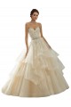 Meilleures Ivoire & Champagne Princesse Tulle Dentelle Robes de mariée