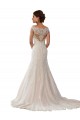 Meilleures Ivoire & Champagne Sirène Épaule Dénudée Dentelle Boho Robes de mariée