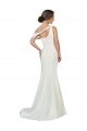 Meilleures Ivoire Fourreau Balayage train Crêpe Stretch Longue Formelles Robes demoiselle d'honneur / Robes de soirée / Robes de bal