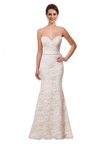 Meilleures Ivoire Fourreau Dentelle Robes de mariée