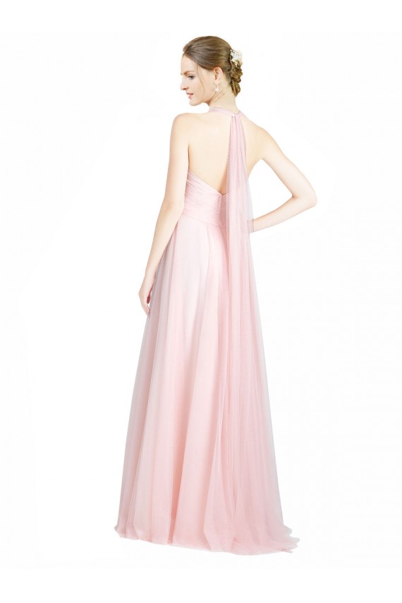 Meilleures Menthe verte Trapèze Bretelles spaghetti Tulle Longue Robes demoiselle d'honneur