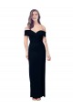 Meilleures Noir Sirène Épaule Dénudée Crêpe Stretch Longue Formelles Robes demoiselle d'honneur / Robes de soirée / Robes de bal