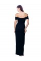Meilleures Noir Sirène Épaule Dénudée Crêpe Stretch Longue Formelles Robes demoiselle d'honneur / Robes de soirée / Robes de bal
