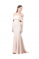 Meilleures Sirène Épaule Dénudée Col Haut Crêpe Stretch Longue Formelles Robes demoiselle d'honneur / Robes de soirée / Robes de bal